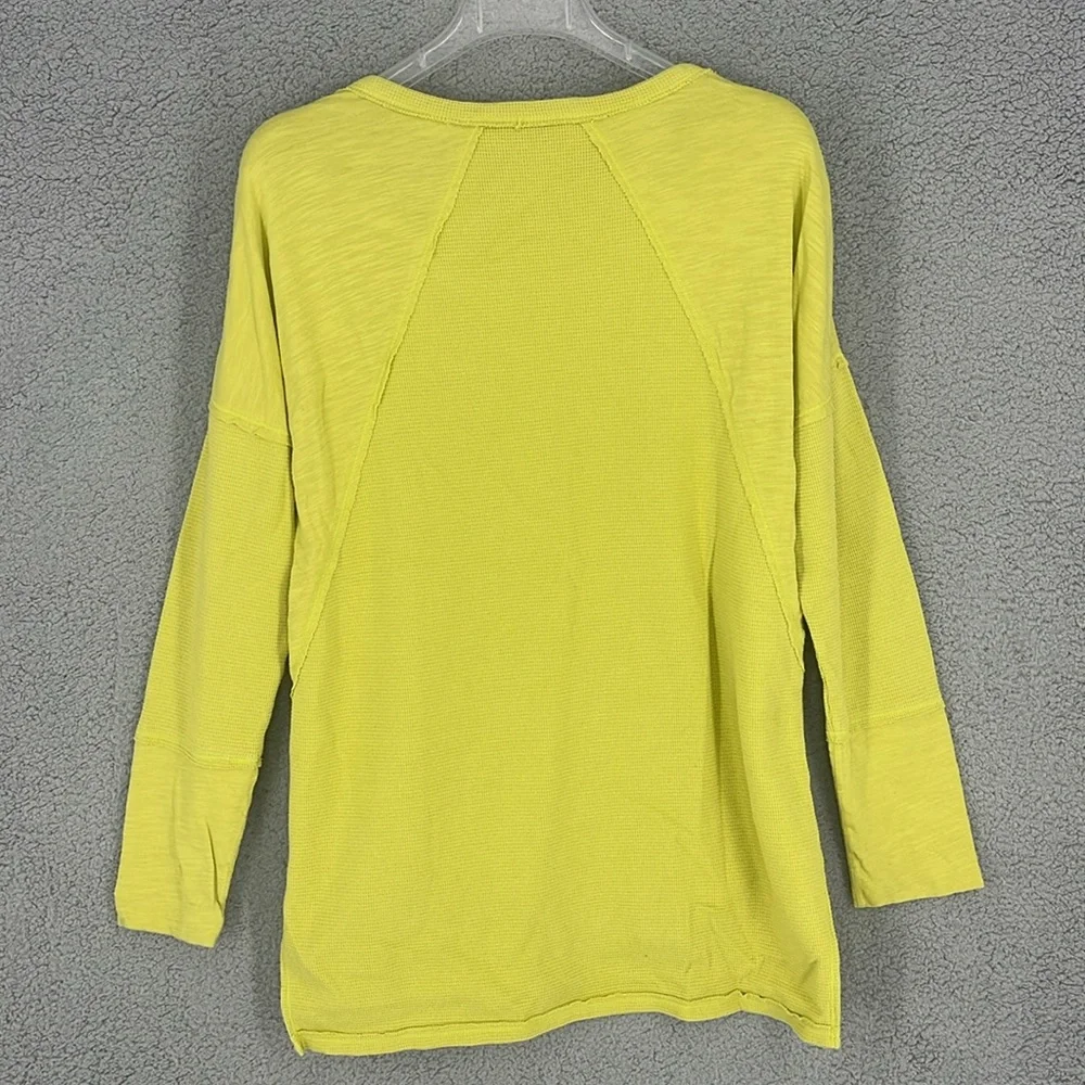 Soft Surroundings yellow base layer pullover thermal women’s shirt medium warm - Picture 7 of 9